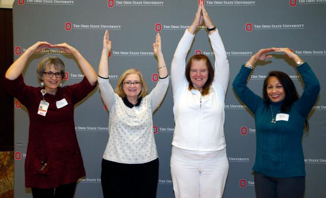 Women forming O-H-I-O