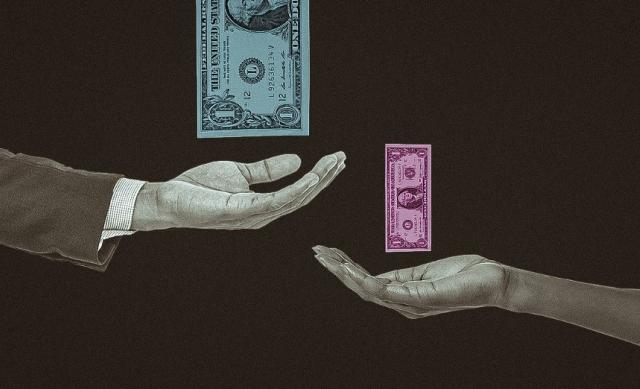 Graphic displaying gender wealth gap