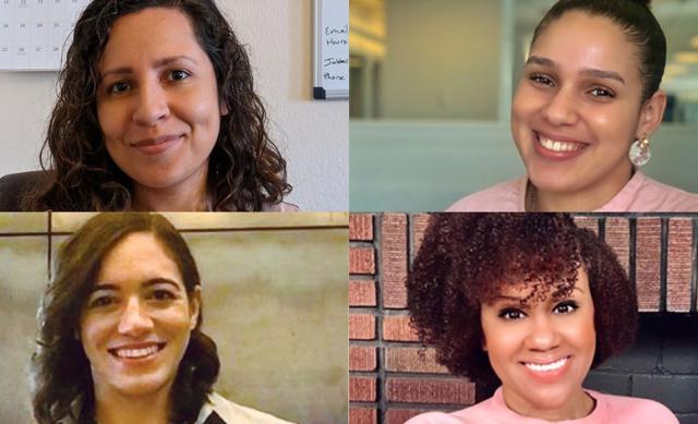 Four portraits of Latinas