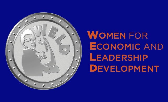 Graphic with "WELD: Women for Economic and Leadership Development."