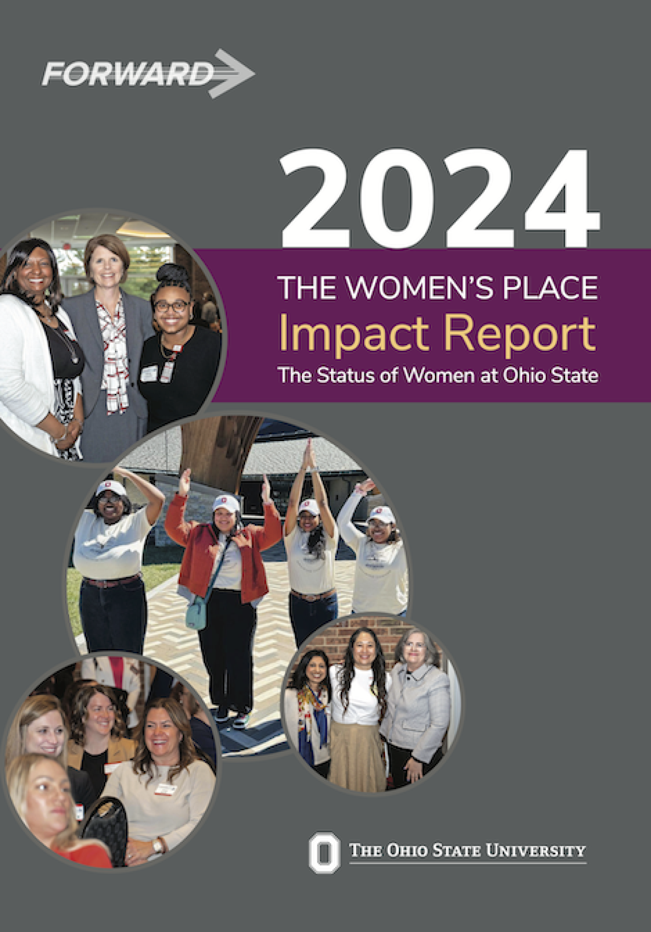 Cover of the 2024 Impact Report: The Status of Women at Ohio State