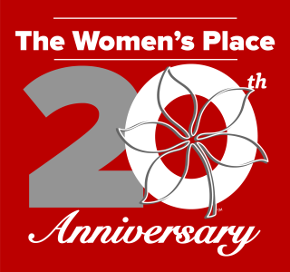 The Women's Place 20th anniversary logo