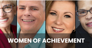 Close up portraits of the six women who received the 2023 YWCA Women of Achievement award