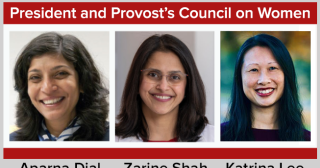Close up portraits of Aparna Dial, Zarine Shah and Katrina Lee